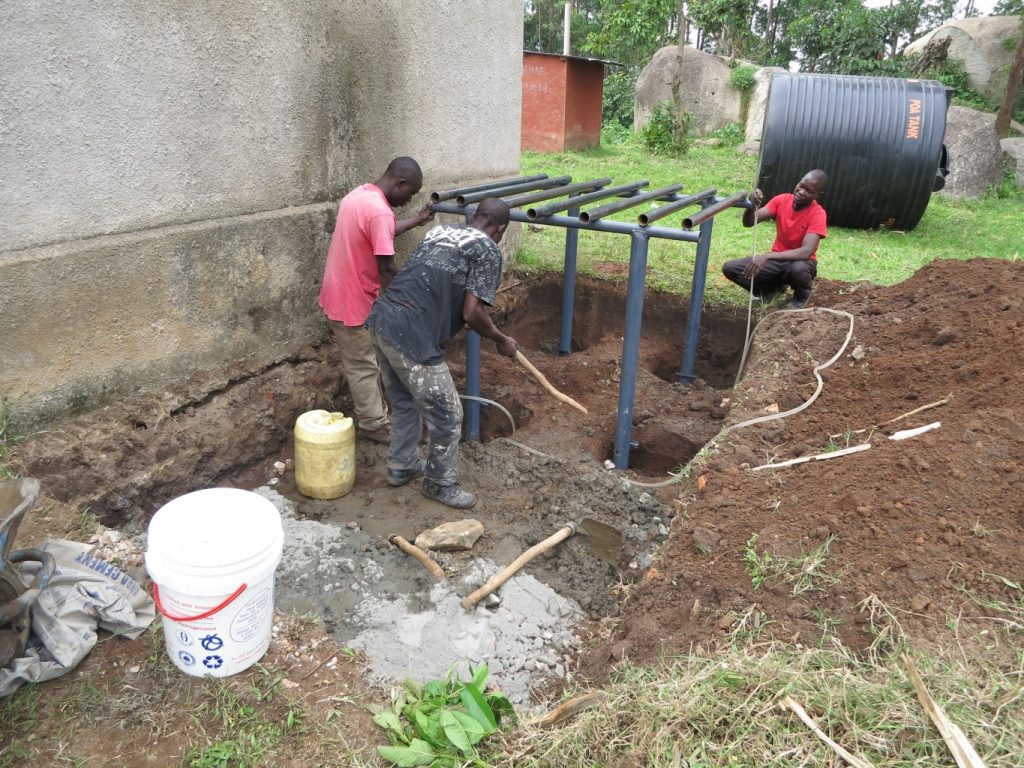 Installing tank stand